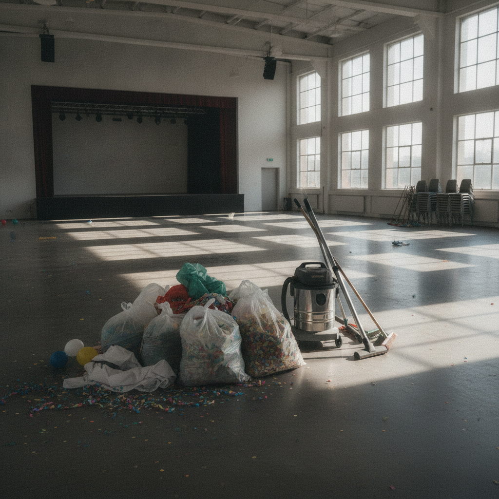 Post Event Cleaning - No Face and  No Text